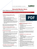 CMS-4 CO monitor quick reference guide