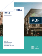 Report Title 2018: Company Name Authored By: Your Name