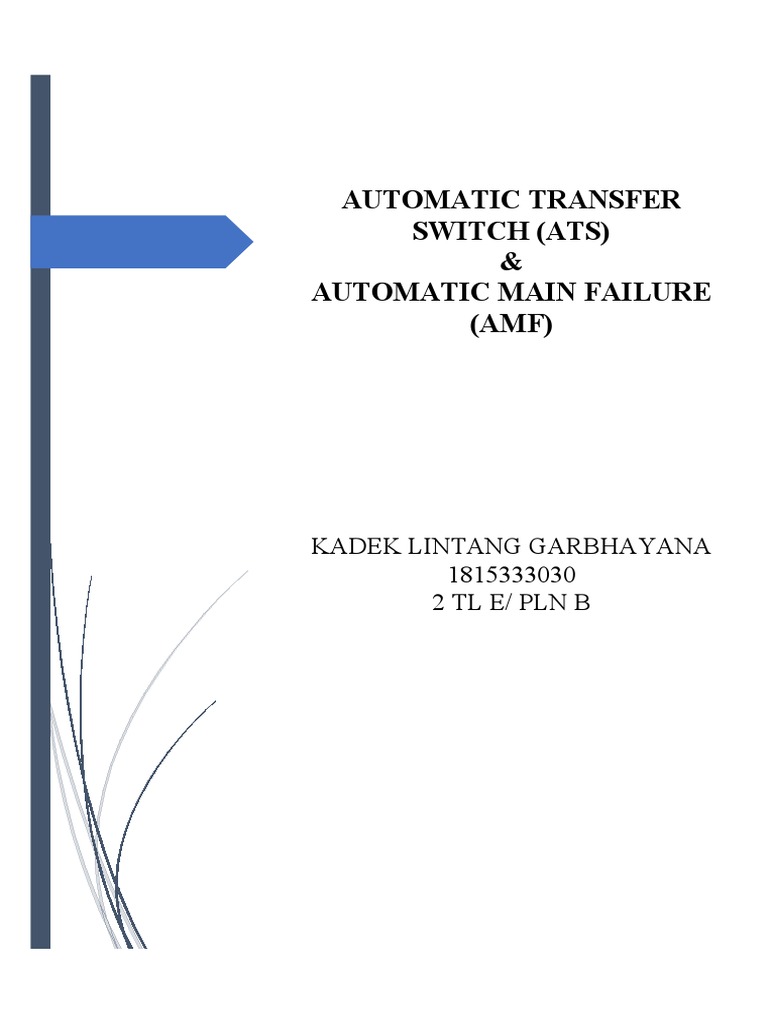 Fungsi dan Operasi Automatic Transfer Switch | PDF