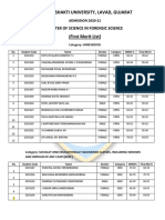 Raksha Shakti University, Lavad, Gujarat: Master of Science in Forensic Science (