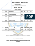 Raksha Shakti University, Lavad, Gujarat: Master of Science in Forensic Science (