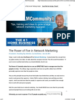 The Power of Five in Network Marketing