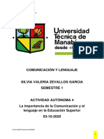 Actividad Práctica Unidad 4 - Comunicación y Lenguaje