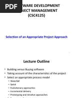 Software Development Project Management (CSC4125) : Selection of An Appropriate Project Approach