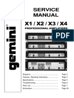 X1 / X2 / X3 / X4: Service Manual