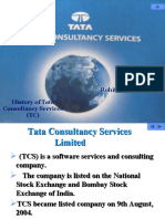 Rohit Soni History of Tata Consultancy Services (TC)