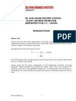 Project Report On Amino Acid From Protein Source, Plant Growth Promoter