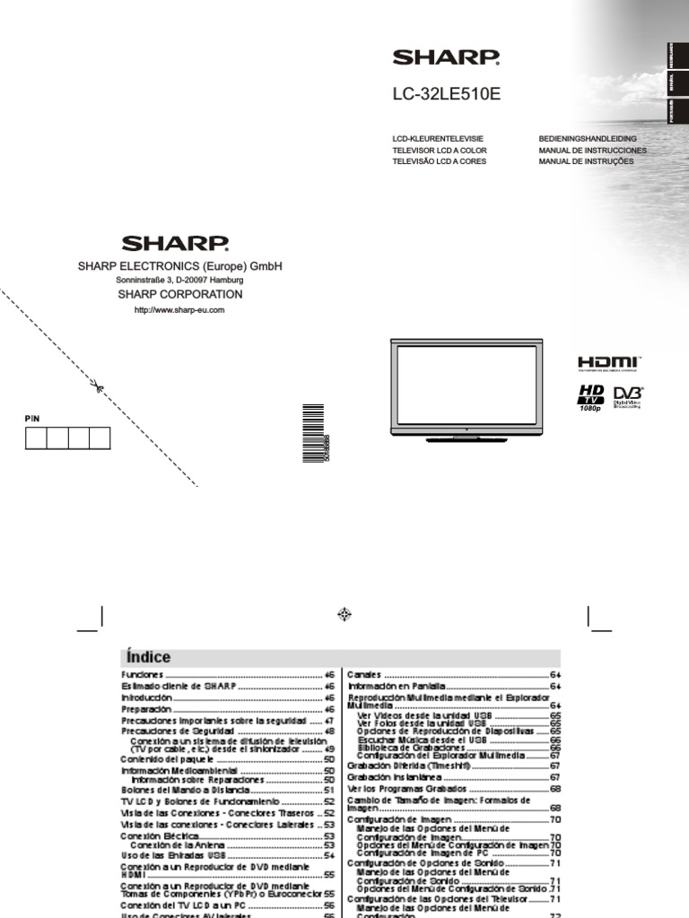Telecomando Re-Flix Superior Light compatibile con TV Sharp LC-32LE510E