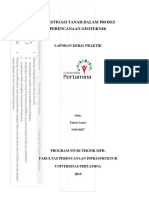 INVESTIGASI TANAH DALAM PROSES PERENCANAAN GEOTEKNIK-Faizal Amru 104116027 CV PDF