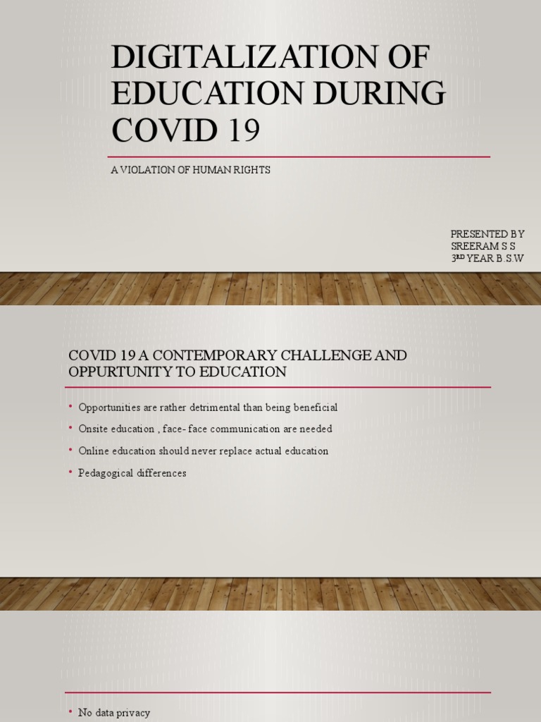 Human Rights Violations in Education During COVID | PDF