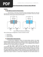 10 - (NPN BJT Common Base)