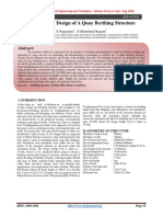 Analysis and Design of A Quay Berthing Structure: Abstract