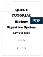 Quiz 2 Disgestive System