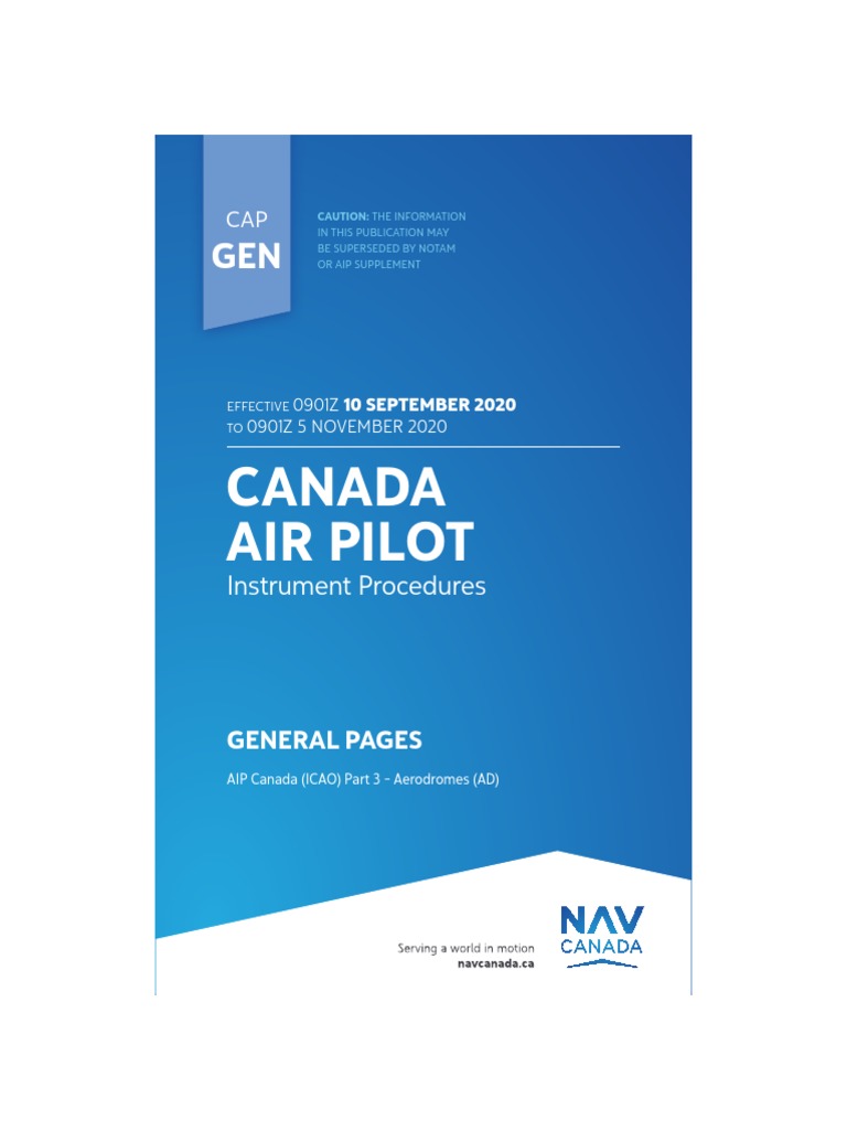 CAP Gen Sept 20 | PDF | Aircraft | Air Traffic Control
