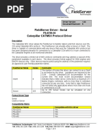 Fieldserver Driver - Serial Caterpillar Catm5X Protocol Driver