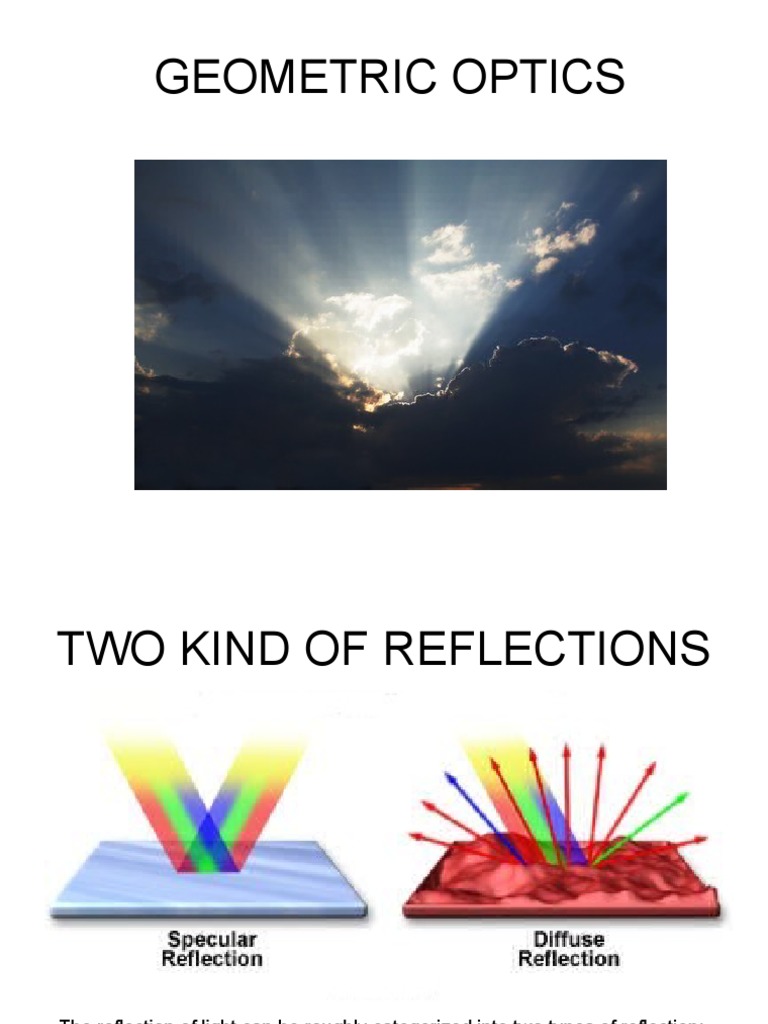 Specular and Diffuse Reflection Explained | PDF | Reflection (Physics ...