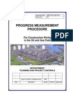 Progress Measurement Procedure For Construction Works