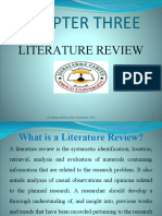 Chapter Three: Literature Review