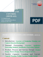 Production Planning and Control (MEFB 433) : Ts. Zubaidi Faiesal Email: Zubaidi@uniten - Edu.my Room No. BN-1-010