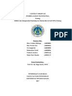 Laporan Observasi Pembelajaran Matematik