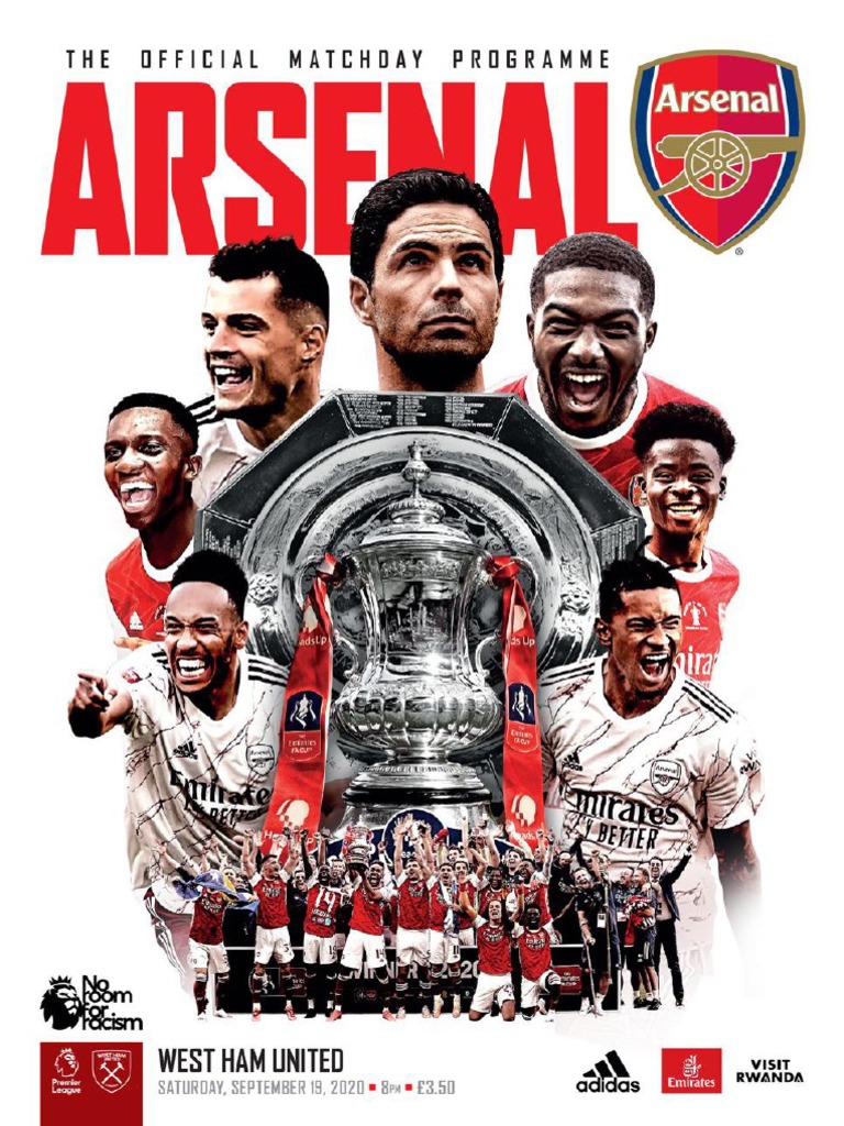 Arsenal V West Ham United 2020 Match Programme - 0 PDF | PDF