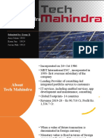 Tech Mahindra: Submitted To: DR M Sriram