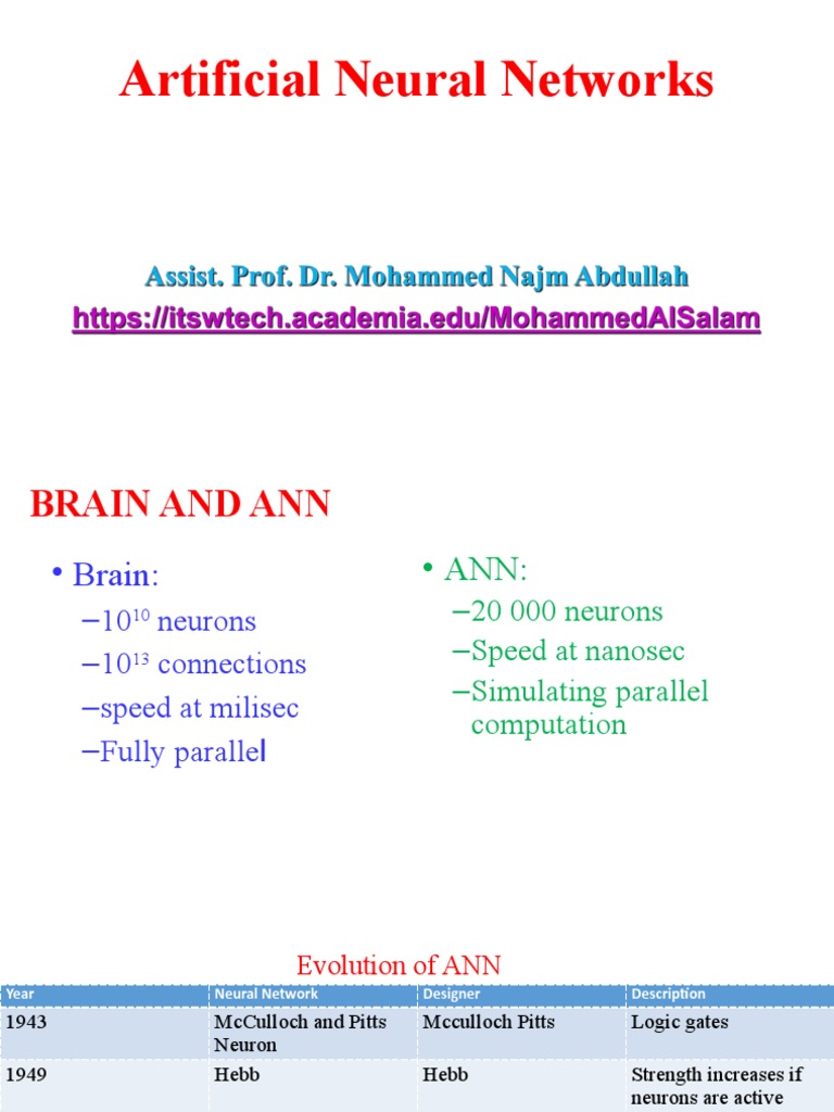 Neural Networks: A Technical Overview | PDF | Artificial Neural Network ...
