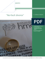 "No-Fault Divorce": Briefing Paper