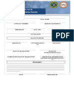 LSI/OFW Information Form Template