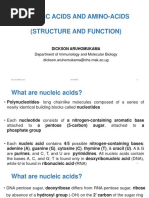 Nucleic Acid and Amio Acid Structure and Function