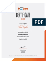 Certificate of Merit for Android App Development