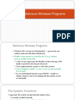 Analyzing Malicious Windows Programs