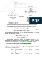 Properties of the DFT and circular convolution