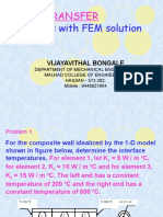 Problems With FEM Solution: Heat Transfer