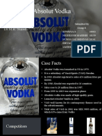 Absolut Vodka: Submitted To DR M.R. Suresh