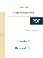 Chapter Two - Basics of C++