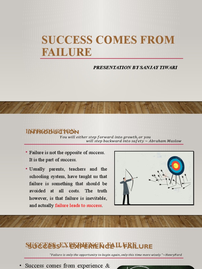 Success Through Embracing Failure | PDF