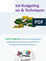 Capital Budgeting Processes & Techniques