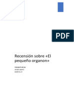 Trabajo de Investigación Sobre El Pequeño Organon