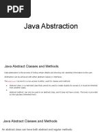 Java Abstraction