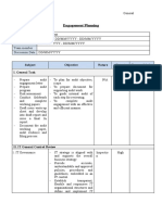 Engagement Planning: Subject Objective Nature Extent Responsible by I. General Task