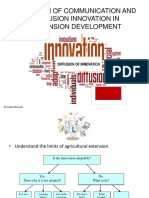 Adoption of Communication and Diffusion Innovation in Extension Development