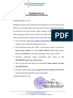 Pemberitahuan 728/UMB/FKIK/P.10/XII/2020: Bank Syariah Mandiri Atas Nama NOOR AHMAD YUDA Dengan Nomor