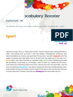 English Vocabulary Booster: Sport