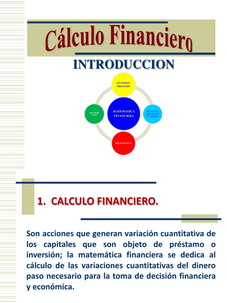 MF-0-Introduccion Matematica Financiera | PDF | Finanzas Matemáticas ...