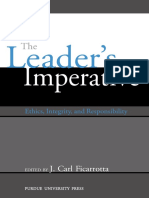 Editor, J Carl Ficarrotta - The Leader's Imperative - Ethics, Integrity, and Responsibility (2001)