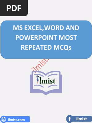 MS Excel word powerpoint MCQs