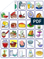 Food Pair Work Matching Game PDF