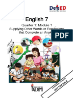 English 7 - Q1 - Module-1 For Printing