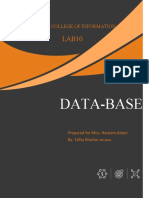 Data-Base: Punjab University College of Information Technology
